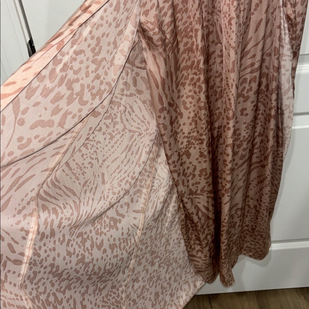 GRADE & GATHER SLIT SKIRT SUMMER DRESS animal print size small - Picture 9 of 10